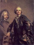 Louis Michel van Loo Self portrait oil painting